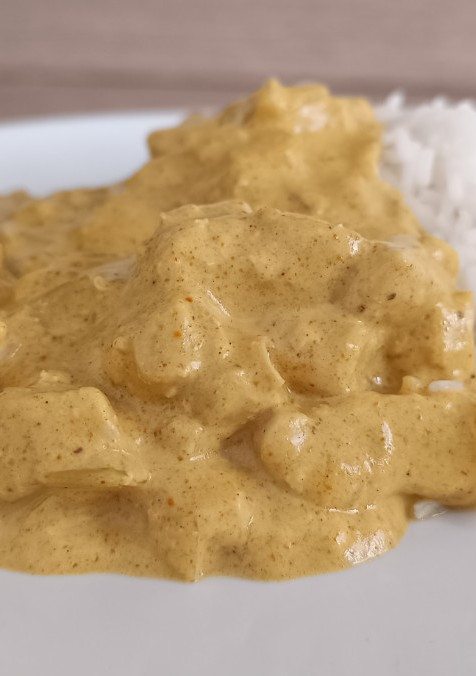 Una foto de Pollo al curry