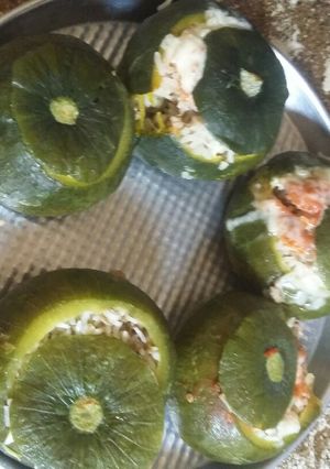 Una foto de Zapallitos rellenos