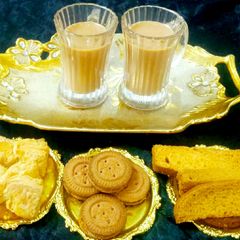 A picture of Karak Chai/ Cutting Tea.