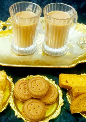 A picture of Karak Chai/ Cutting Tea.