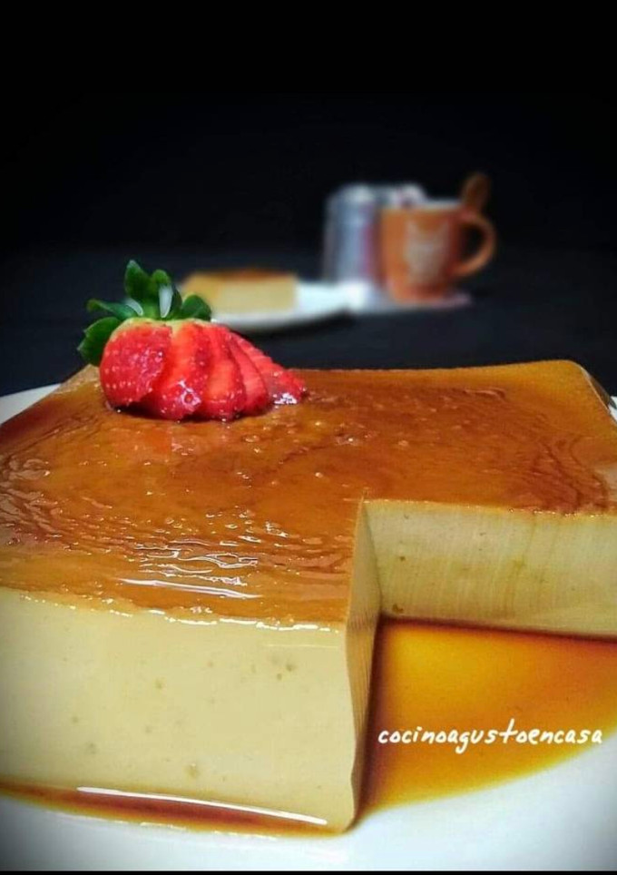 Una foto de 🍮Flan de café🍮