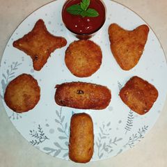 A picture of Golden Crunch Poha Potato Bites.