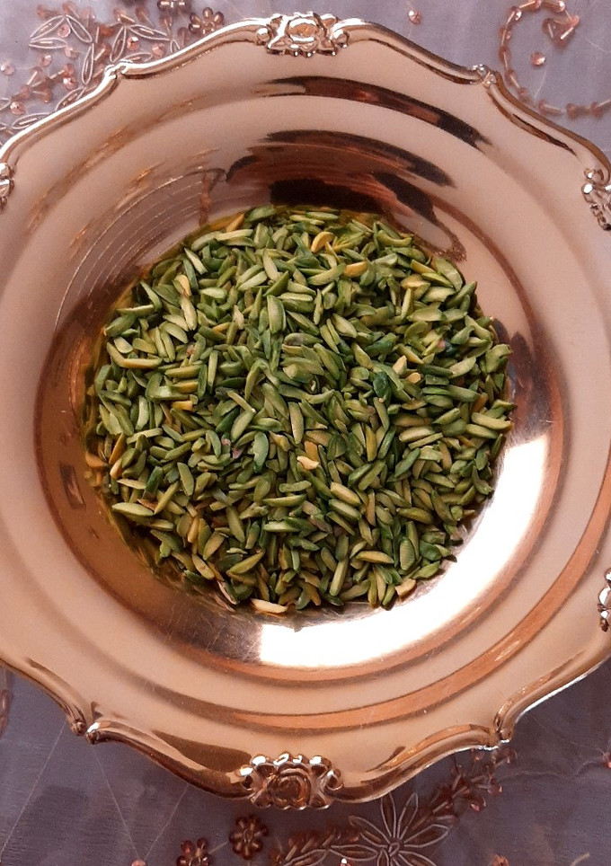 عکسی از دستور خلال پسته