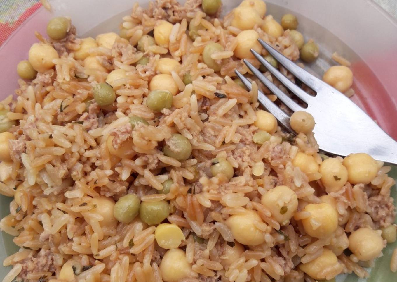 Arroz Frito con legumbres.🥘🍚🍲