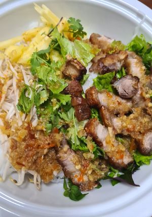Hình của món Bún mắm nêm.