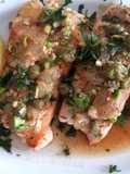 Salmón con salsa cruda (receta gourmet de Ada Concaro)
