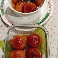 A picture of Bread Gulab Jamun.