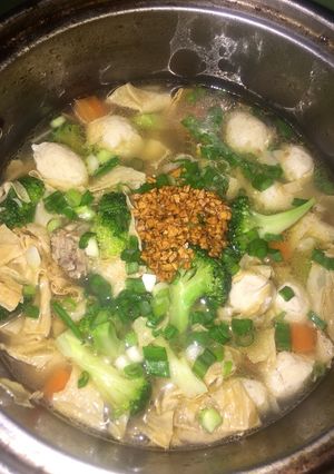 Foto resep Sop Ayam bakso