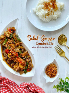Foto resep Babat Gongso Lombok Ijo