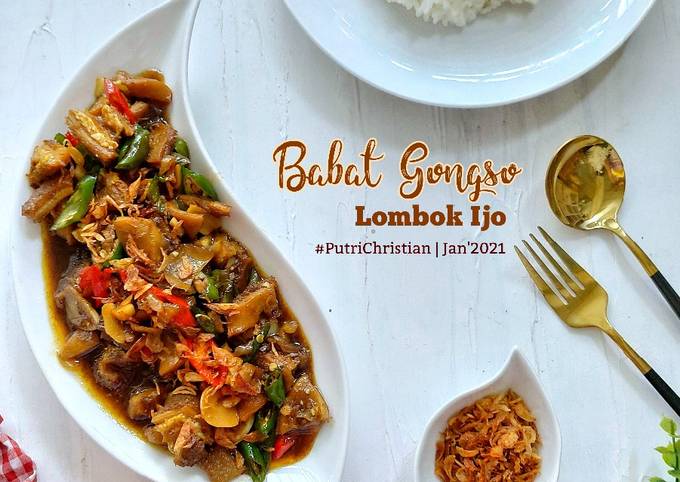 Ini dia! Resep memasak Babat Gongso Lombok Ijo dijamin menggugah selera