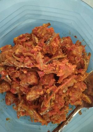 Foto resep Teri tempe pedas