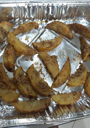 Foto resep Potato Wedges Oven ala momo😍
