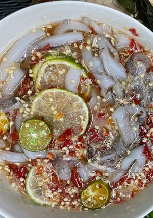 Hình của món Mực ngâm mắm nhĩ.