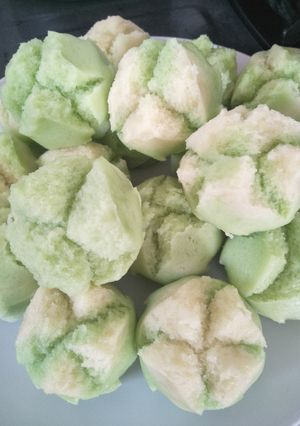 Foto resep 1. Apem tape singkong (takaran sendok)