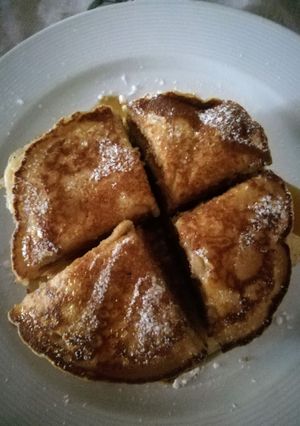 Φωτογραφία της συνταγής Αφράτα pancakes χωρίς αβγό, κατάλληλα και για νηστεία ♠️💜