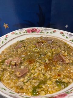 صورة لوصفة فريك باللحمة