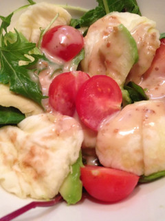 A picture of Deep-fried soy milk tofu salad.