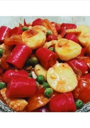 Foto resep Sosis Tofu Asam Manis Pedas
