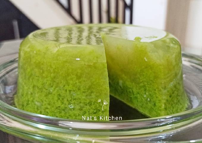 Mudah Banget Membuat Resep Puding Lumut Pandan 🌿