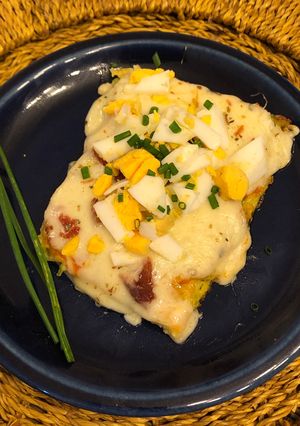 Una foto de Tarta de Zucchini con queso y bacon🤤🤤🤤