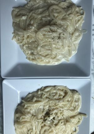 صورة لوصفة معكرونه بالقشطة