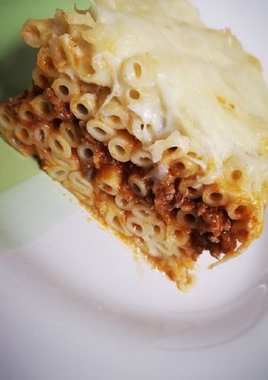 O poză a rețetei Pastitio sau lasagna grecească.