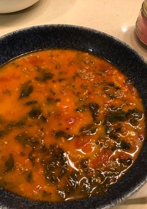 A picture of Sausage Kale Soup.