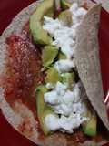 Hurricane Breakfast / Avocado PBJ Wrap #low carb