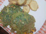Fritos de acelga con papas doradas