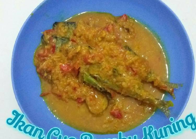 Cara Gampang Membuat Ikan cue bumbu kuning yang Lezat Sekali