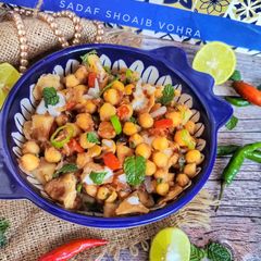 Mix Plate Chana Chat A picture of Mix Plate Chana Chat.