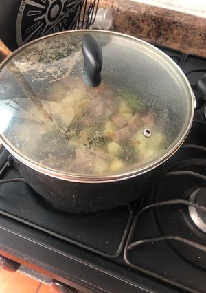 Una foto de Carne con rajas