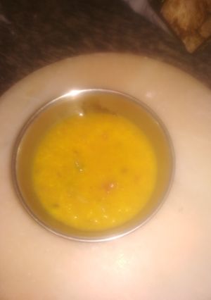 A picture of Moong dhuli dal.
