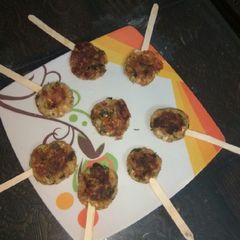 Crispy potato paneer cheesy lollipop A picture of Crispy potato paneer cheesy lollipop.
