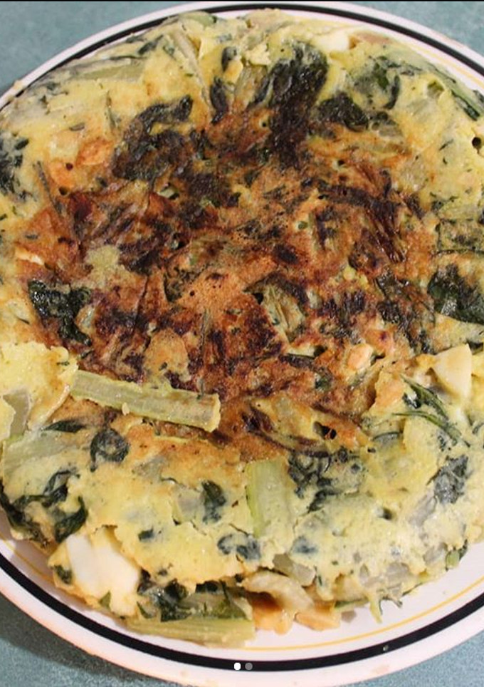Una foto de Tortilla de Acelgas y Almendras Tostadas