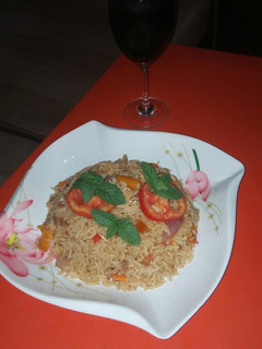A picture of Jollof Rice.