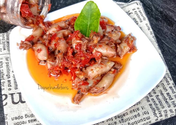 Resep Sambal baby cumi Anti Gagal