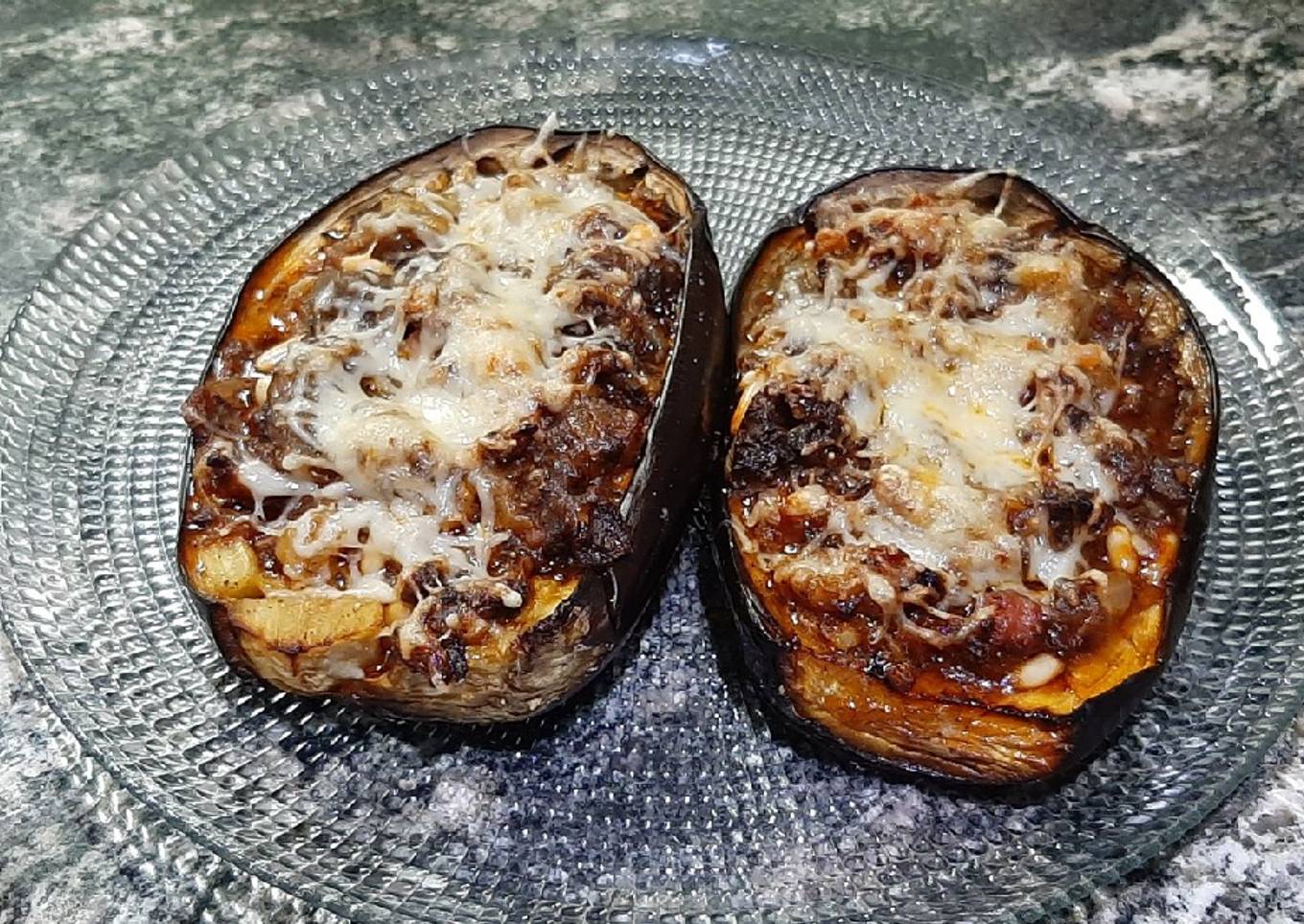 Berenjenas rellenas de morcilla