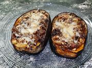 Una foto de morcilla de freir