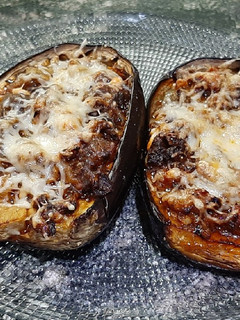 Una foto de Berenjenas rellenas de morcilla
