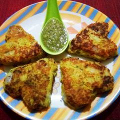 A picture of Kabuli chana kabab.