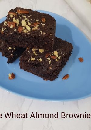 A picture of Whole Wheat Almond Brownies.