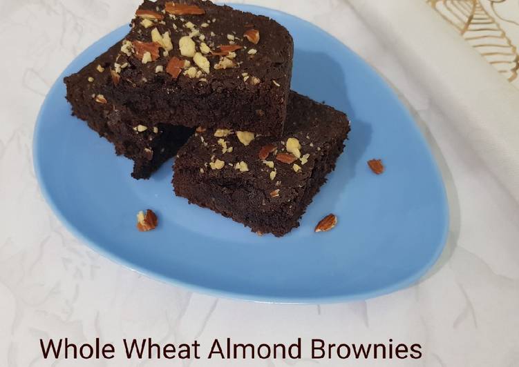 Simple Way to Prepare Homemade Whole Wheat Almond Brownies