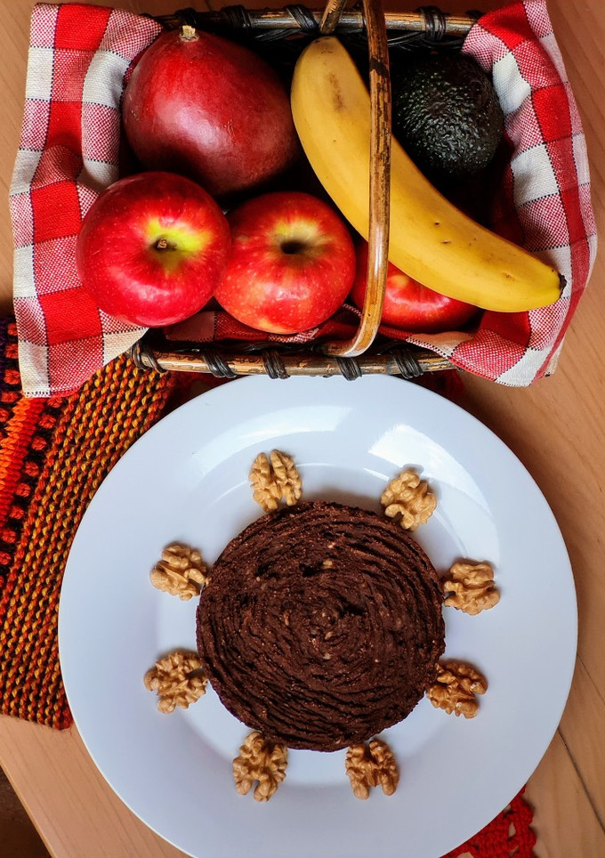 Una foto de Mega galleta de banana y cacao con harina de coco 🥥 sin azúcares agregados ni edulcorantes ni miel