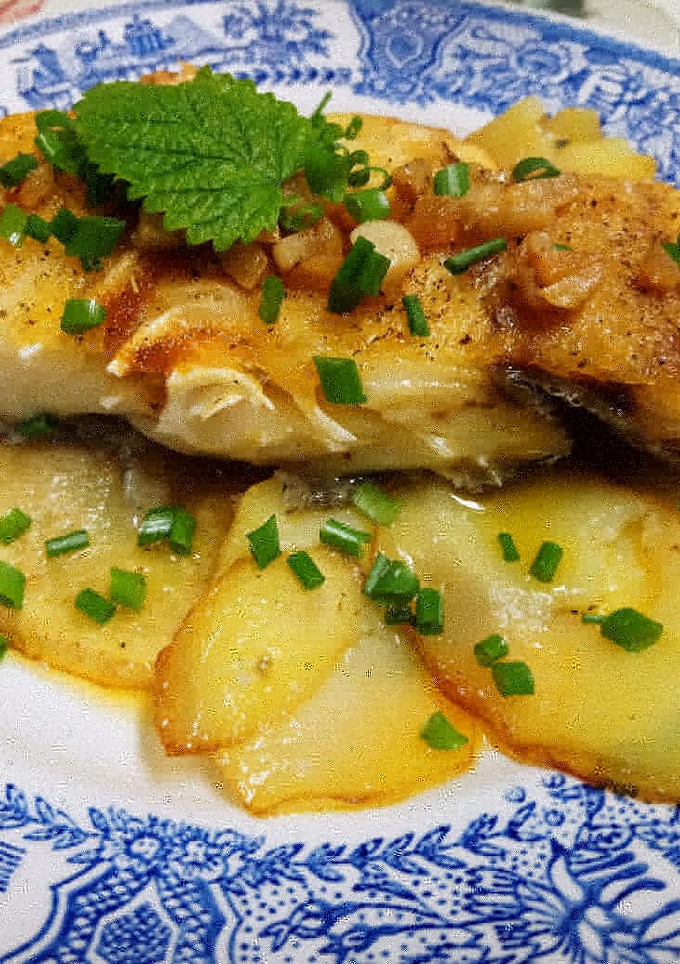 Una foto de Bacalao delicioso