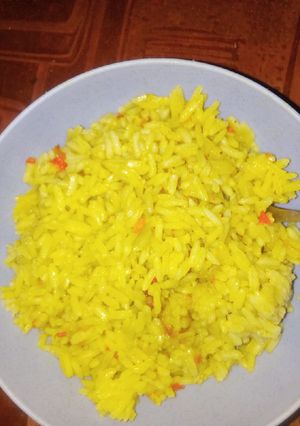 A picture of Jollof rice.