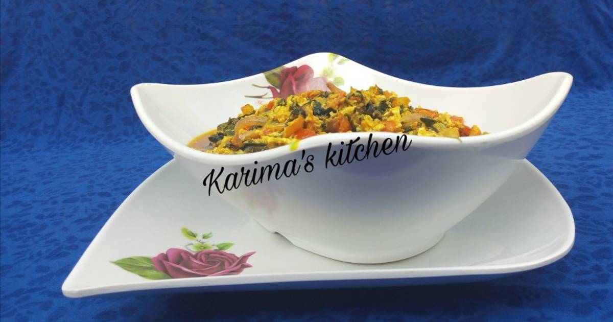 Ugu egg sauce Recipe by karima's Kitchen Cookpad