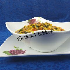 A picture of Ugu egg sauce.