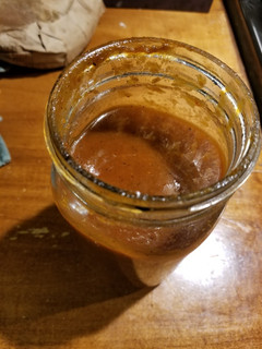 A picture of Root beer barbeque sauce.