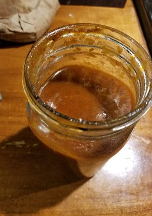 A picture of Root beer barbeque sauce.